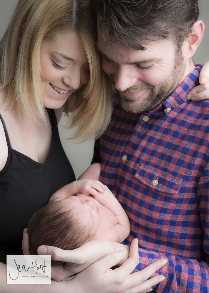 Newborn Baby photography two weeks old with Mum and Dad